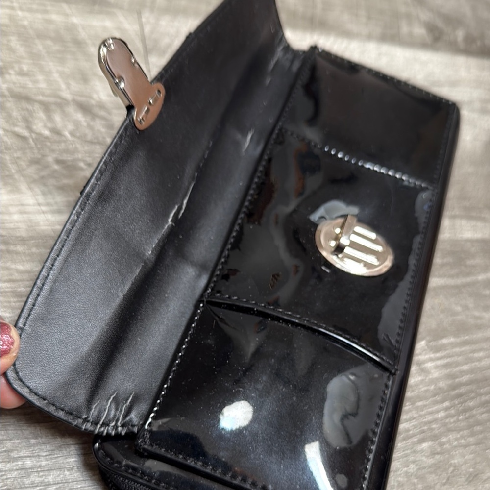 Patent Black Wallet Wristlet - Picture 13 of 13